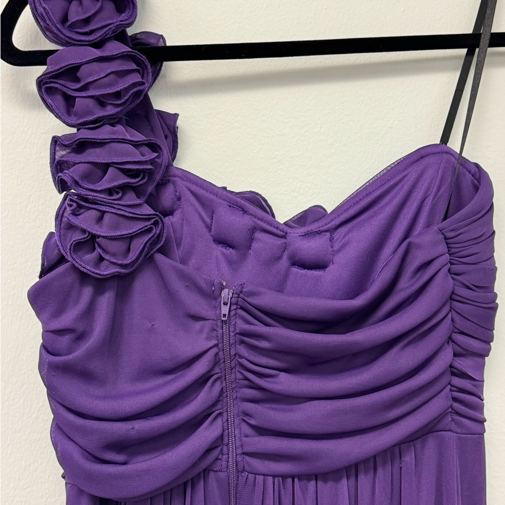 City Triangles Purple One Shoulder Dress - Picture 4 of 6